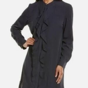 Tory Burch Black Button-Front Dress